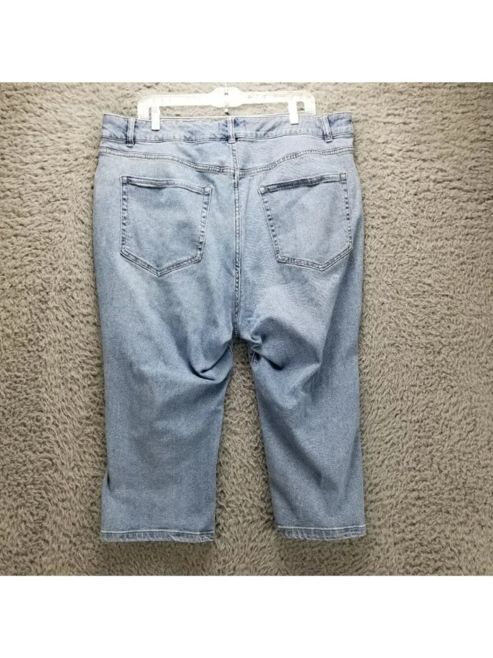 Lane Bryant Jeans Womens 22 Blue Stretch Curvy Fit High Rise Pedal Cropped - Picture 10 of 15